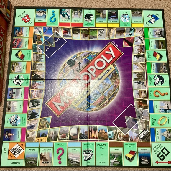 Monopoly Here & Now: The World Edition Game-Electronic Banking Complete Tested - Picture 6 of 13
